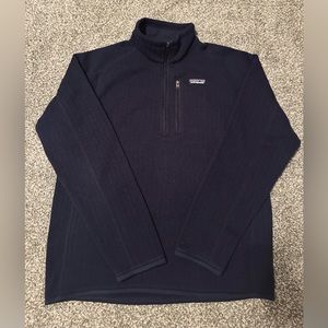 Patagonia Better Sweater Rib-Knit Quarter-Zip Pullover - Men's Navy Medium